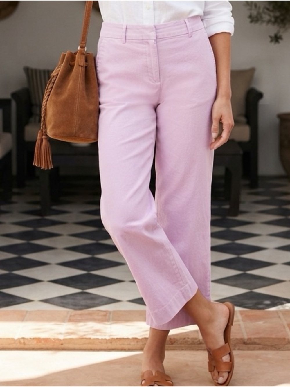 Express Pink Flare Crop Jeans
